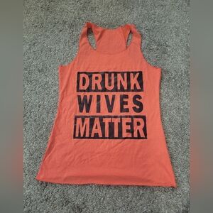 Women's Drunk Wives Matter Graphic Tank Top